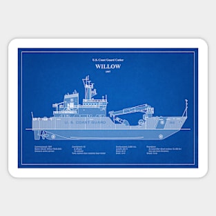 Willow wlb-202 United States Coast Guard Cutter - ABD Sticker